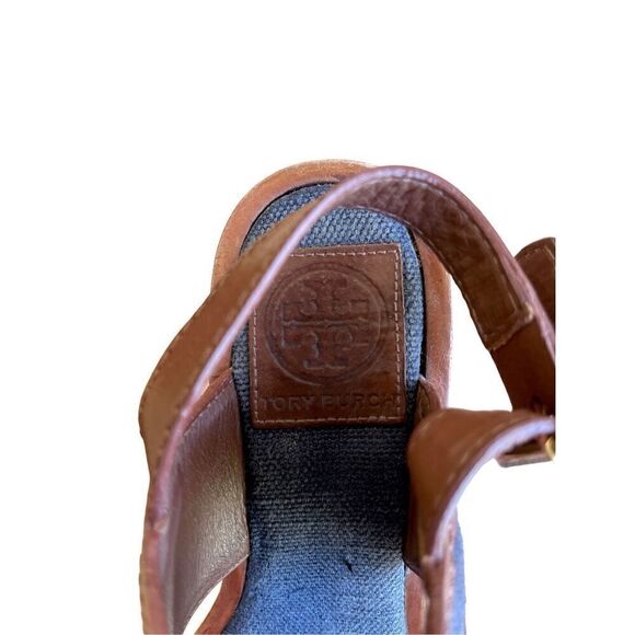 Tory Burch Florian High Wedge Sandal Size 7 - Picture 12 of 15